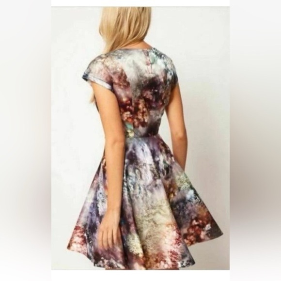 TED BAKER Multicolor Jewel Print Dress (100) - Picture 2 of 7